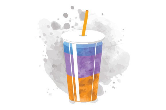 Colorful Blended Tea – Watercolor: A Food Amp Design for Real Crafters
