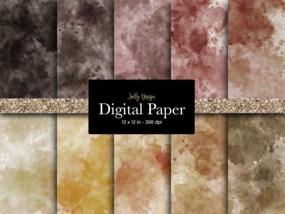Elegant Watercolor Textures: Backgrounds for Crafters