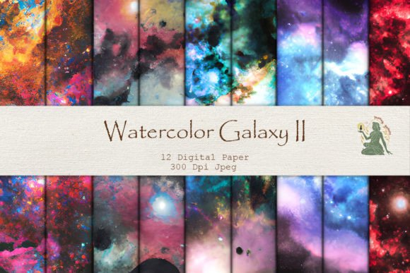 h1Watercolor Galaxy II Digital Paper Review for Real Embroidery Projects/h1