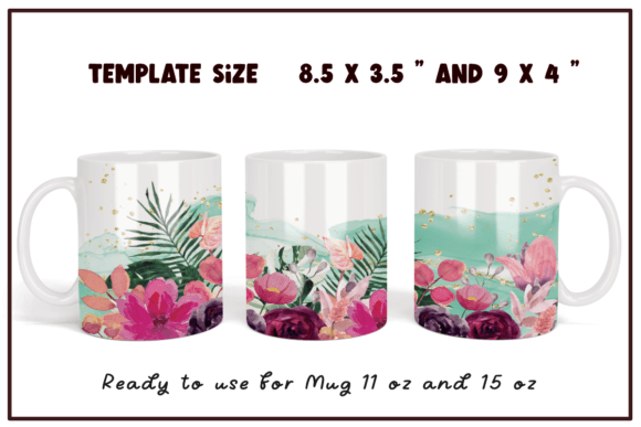 Tropical Leaves and Flowers Watercolor for Crafts & Handmade Business
