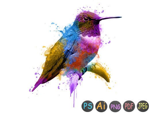 Watercolor Bird 47: A Review for Print Templates