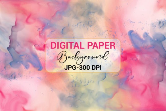 Watercolor Splashes Background Paper for Local Branding