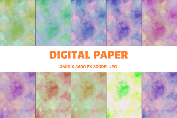 Watercolor Texture Digital Papers 10: Brand Backgrounds Review