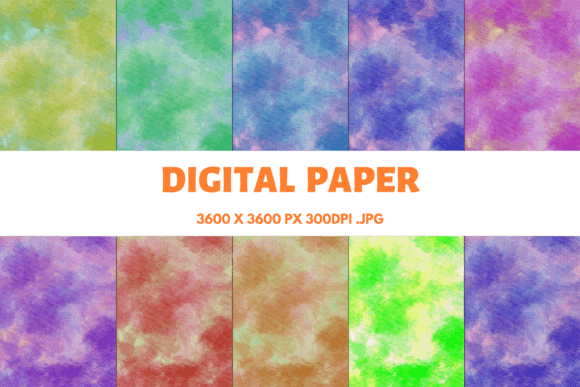 Watercolor Texture Digital Papers 9 for Backgrounds Review