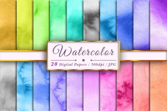 Watercolor Texture Sublimation Set 332 Backgrounds Review