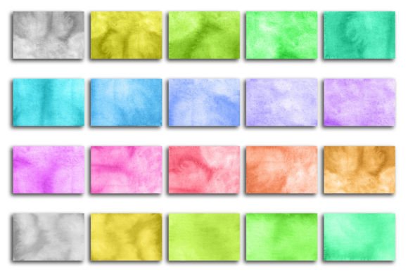 Watercolor Texture Sublimation Set 402: Soft, Organic Backgrounds for Brand-Forward Packaging