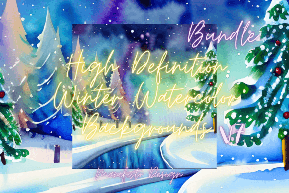 Winter Watercolor Background V7 for Digital Sellers: A Practical Review